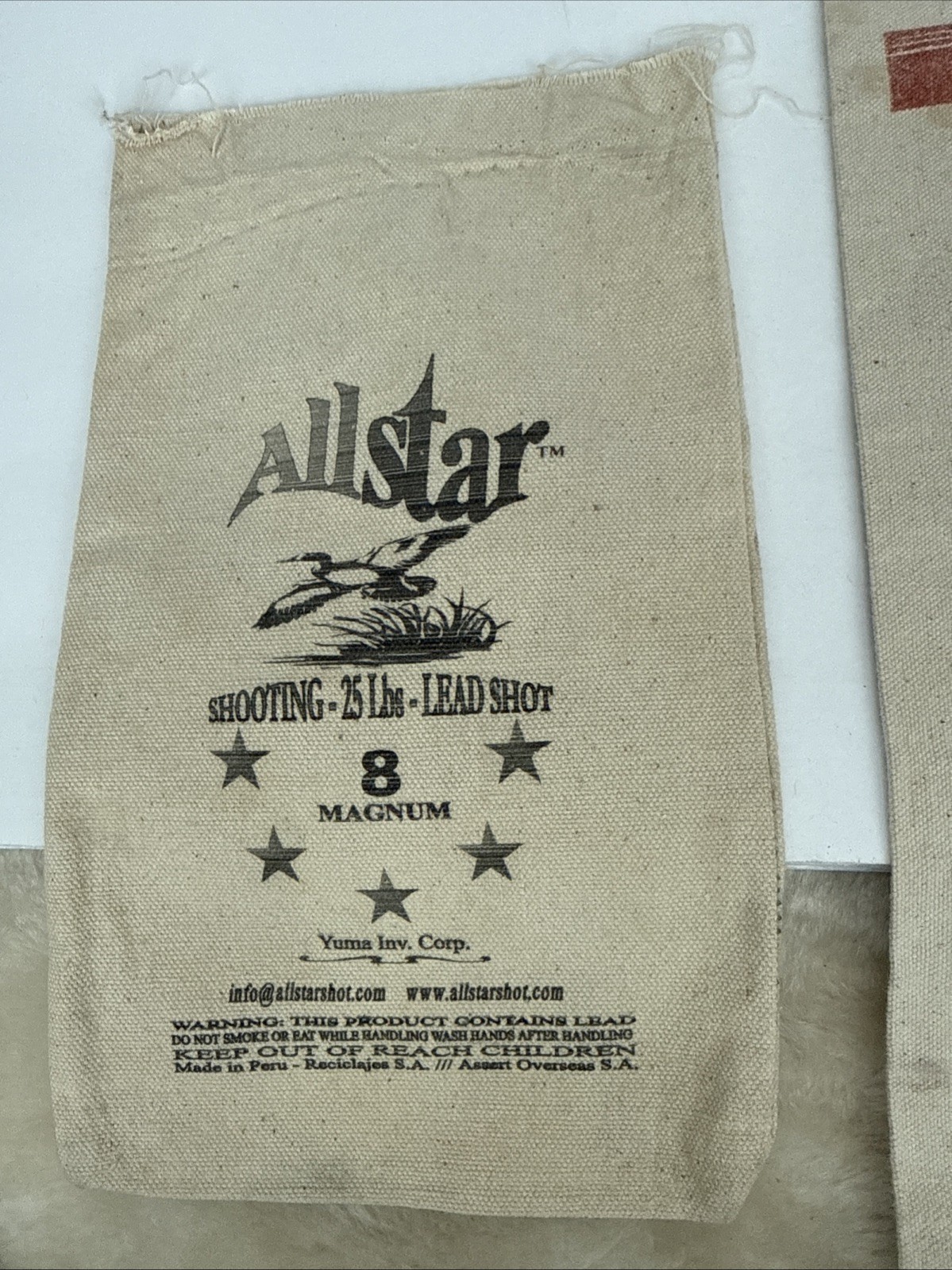 Canvas Shot Bag Lot Of 3 Allstar Winchester Lawrence Brand