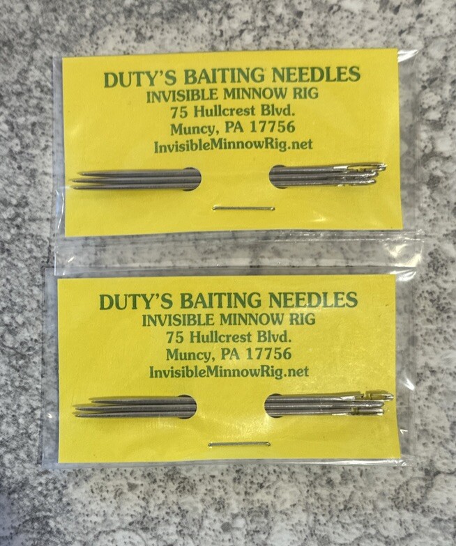 2 Packs Duty’s Baiting Needles 6 Total Pieces Number 4
