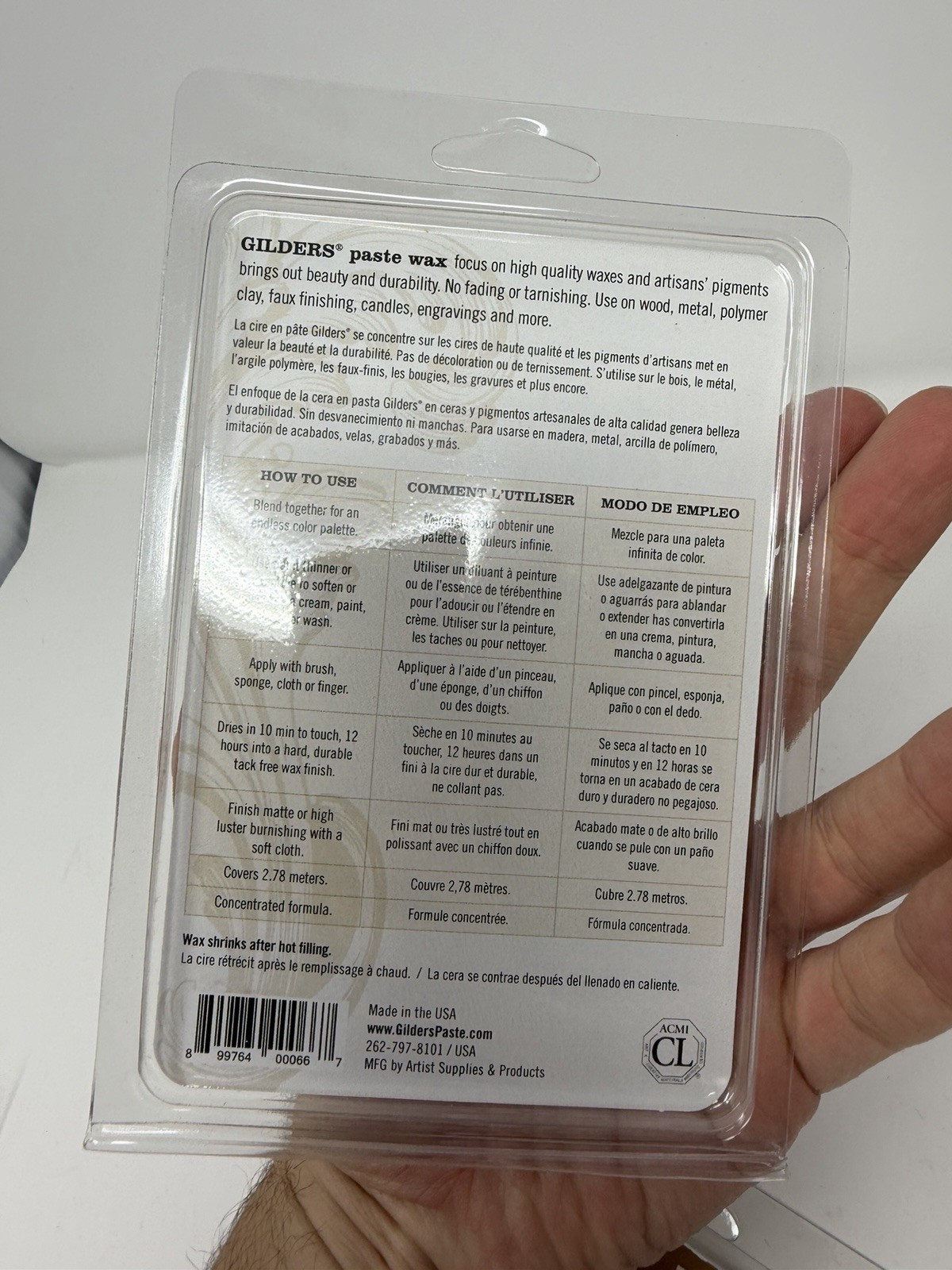 GILDERS Paste Wax Finishes 30ml Bronze New