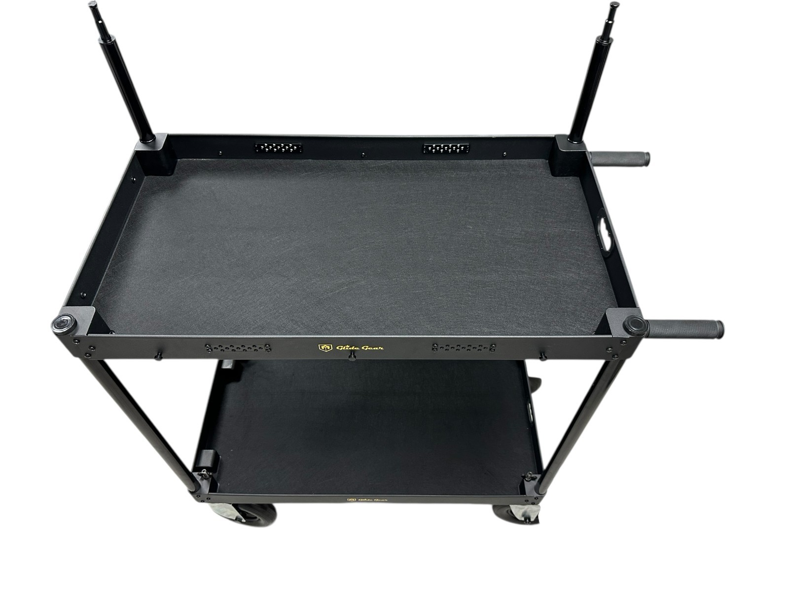 Studio Wheel Video Production Travel Cart Casters, Dual Handles Collapsible