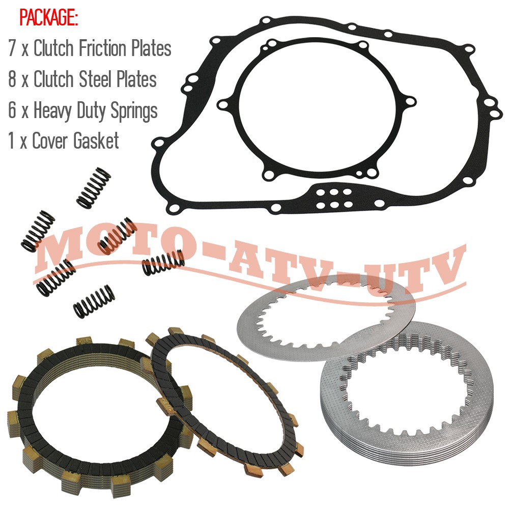 Clutch Friction Steel Plates Kit & Gasket for Kawasaki KLX250S KLX250 2009-2014