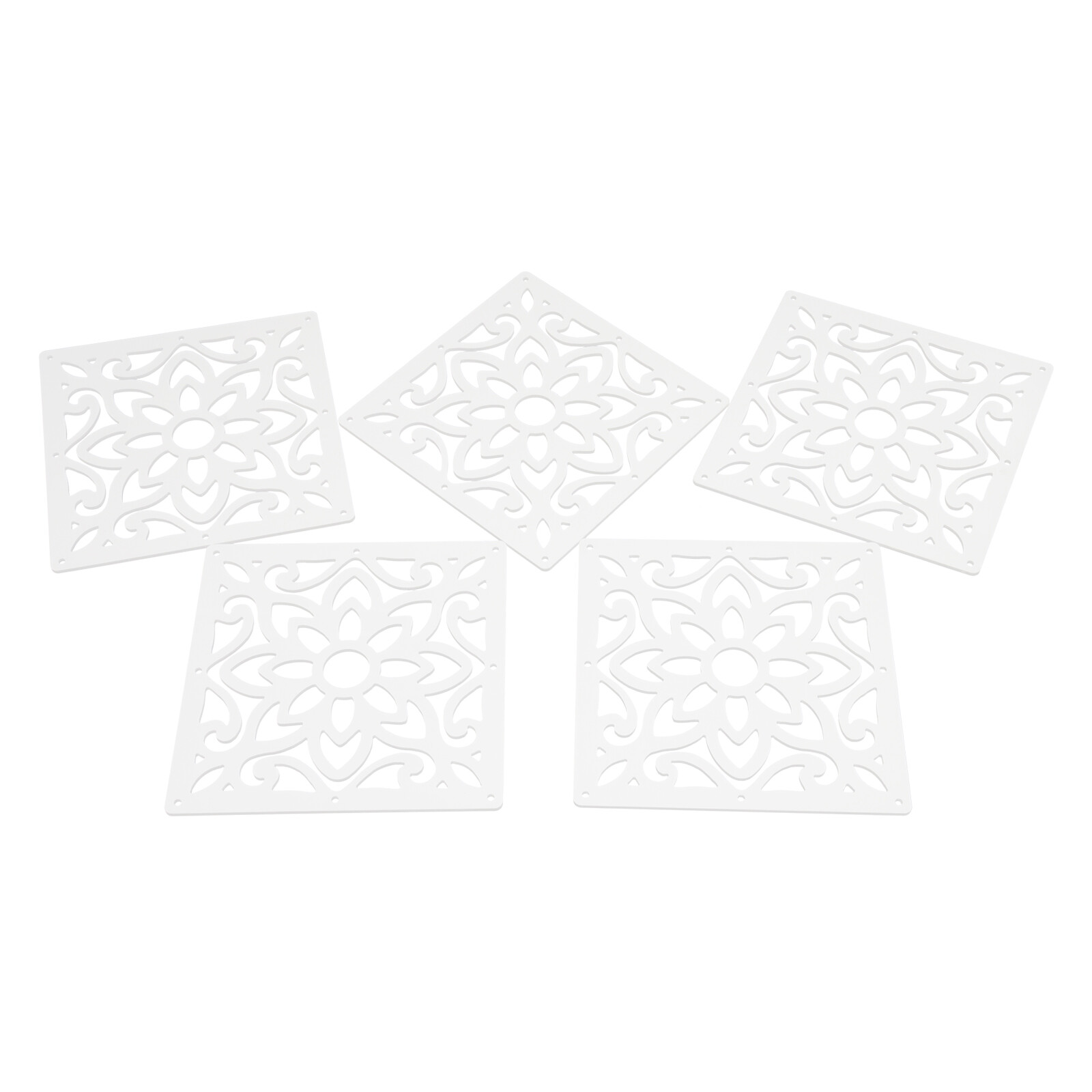 24 PCS Hanging Room Divider Screens Flower Carving Pattern Panels Home Office