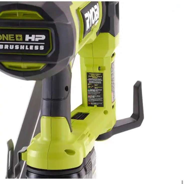 **New RYOBI 18V Brushless Cordless AirStrike 30° Framing Nailer Tool Only