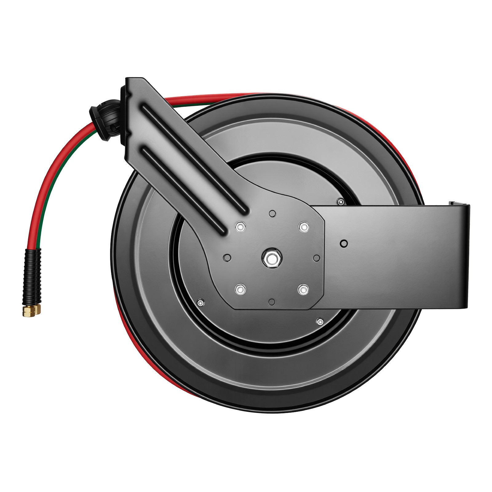 Uimoso Retractable Welding Hose Reel 1/4" x 100FT Oxygen Acetylene Rubber Hose