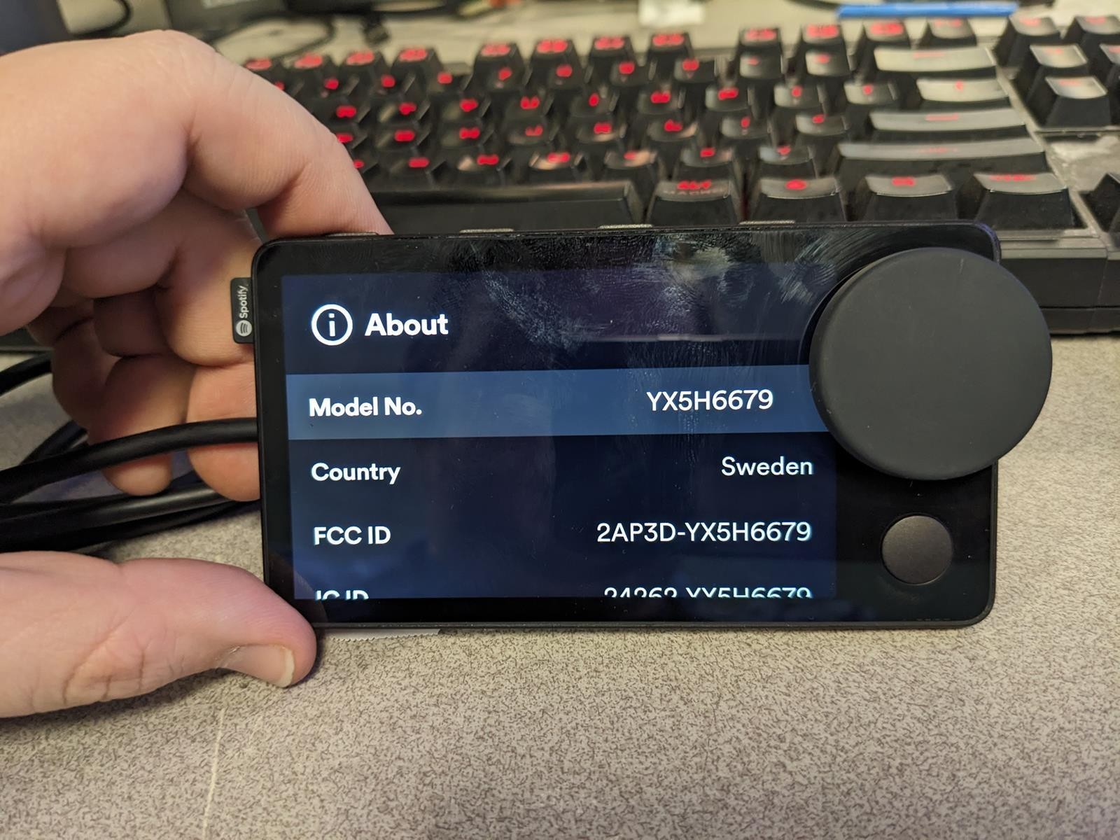 SPOTIFY CAR THING MUSIC STREAMING DEVICE - READ DESCRIPTION