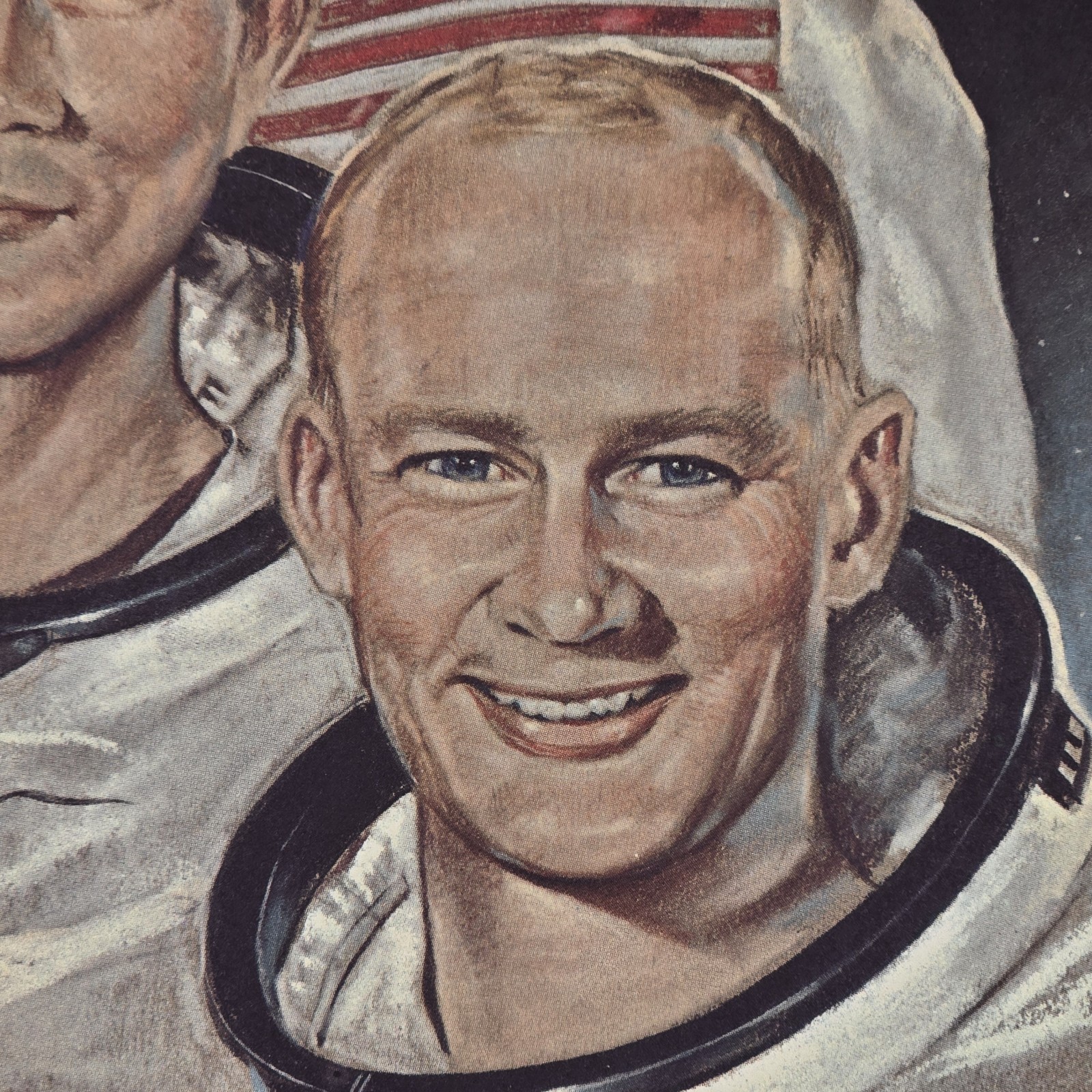 1969 NASA Apollo 11 Crew 7.75 x 9.75" Litho Pioneers To The Moon