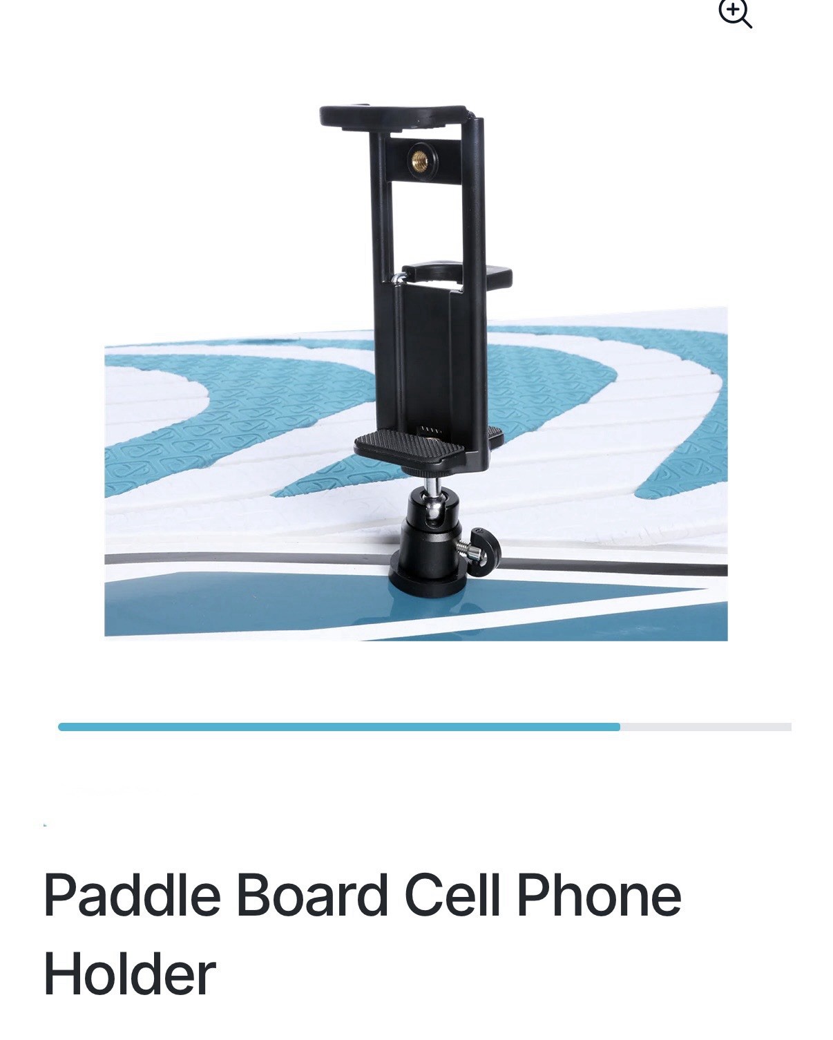 Paddle Board Cell Phone Holder Uses Standard 1/4” Tripod Mount Bolt