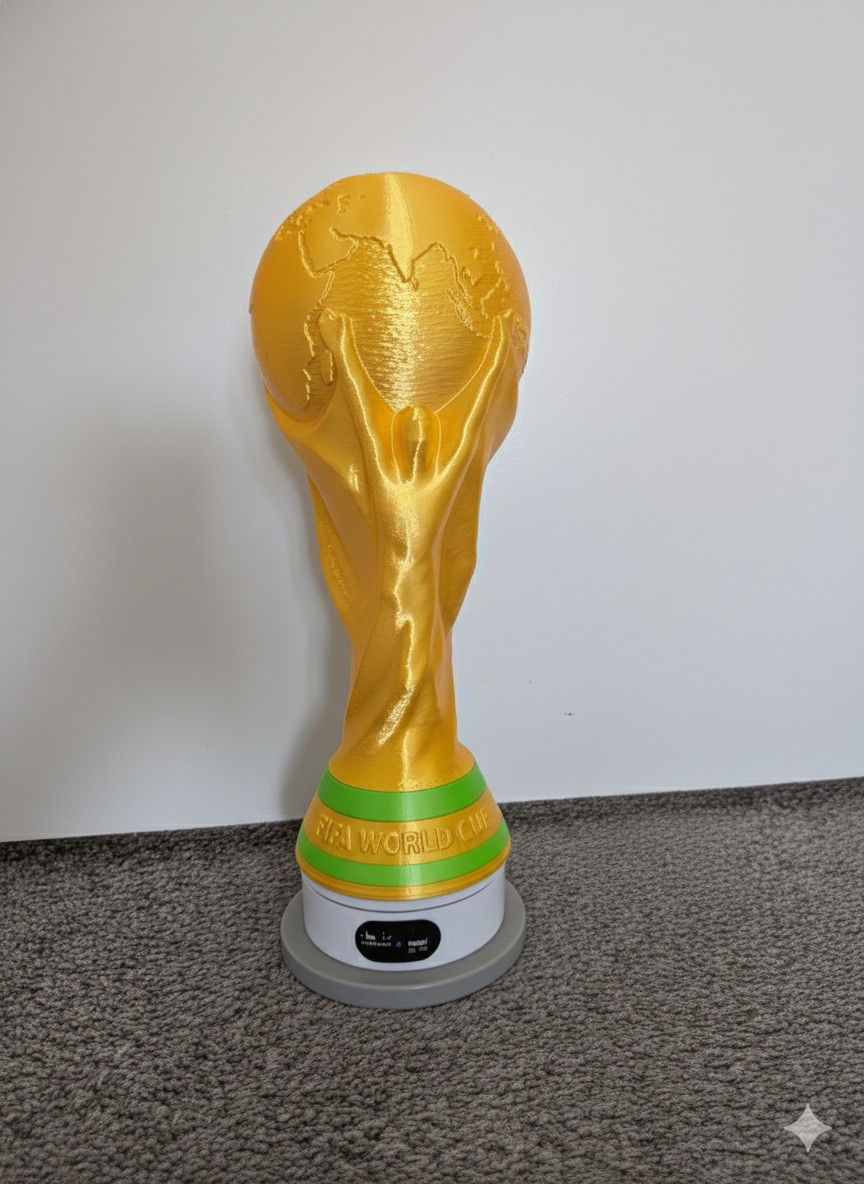Life-Size FIFA World Cup Trophy Replica - 1:1 Scale Gold Edition - 14.5" Full Si
