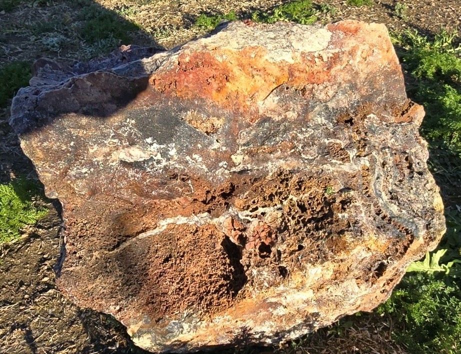 Large Heavy Raw Chunk Of Arizona Silver Copper Gold Ore Specimen 74.4 Lbs.