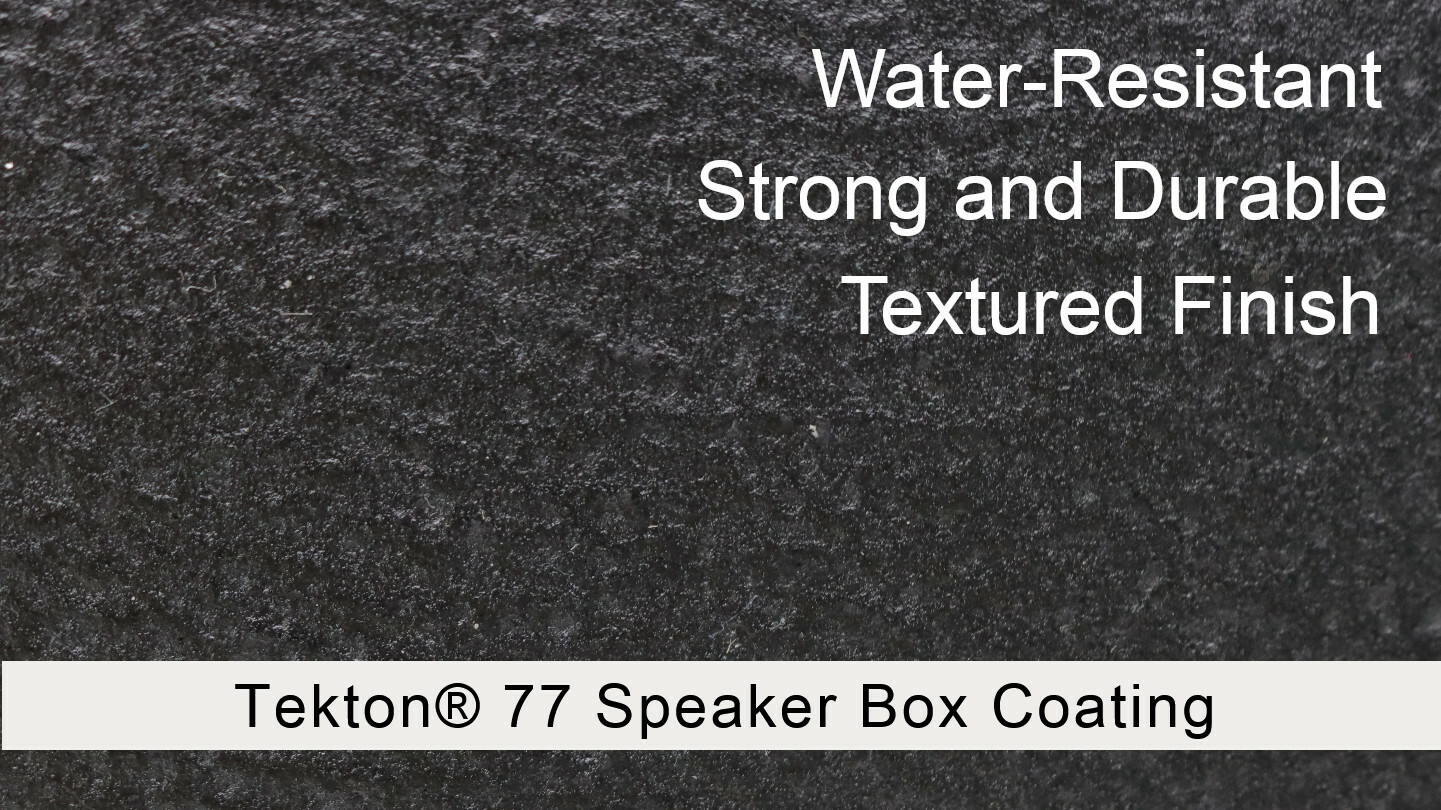 Speaker Box Coating Paint Water Based Roll-On Application Fast Drying
