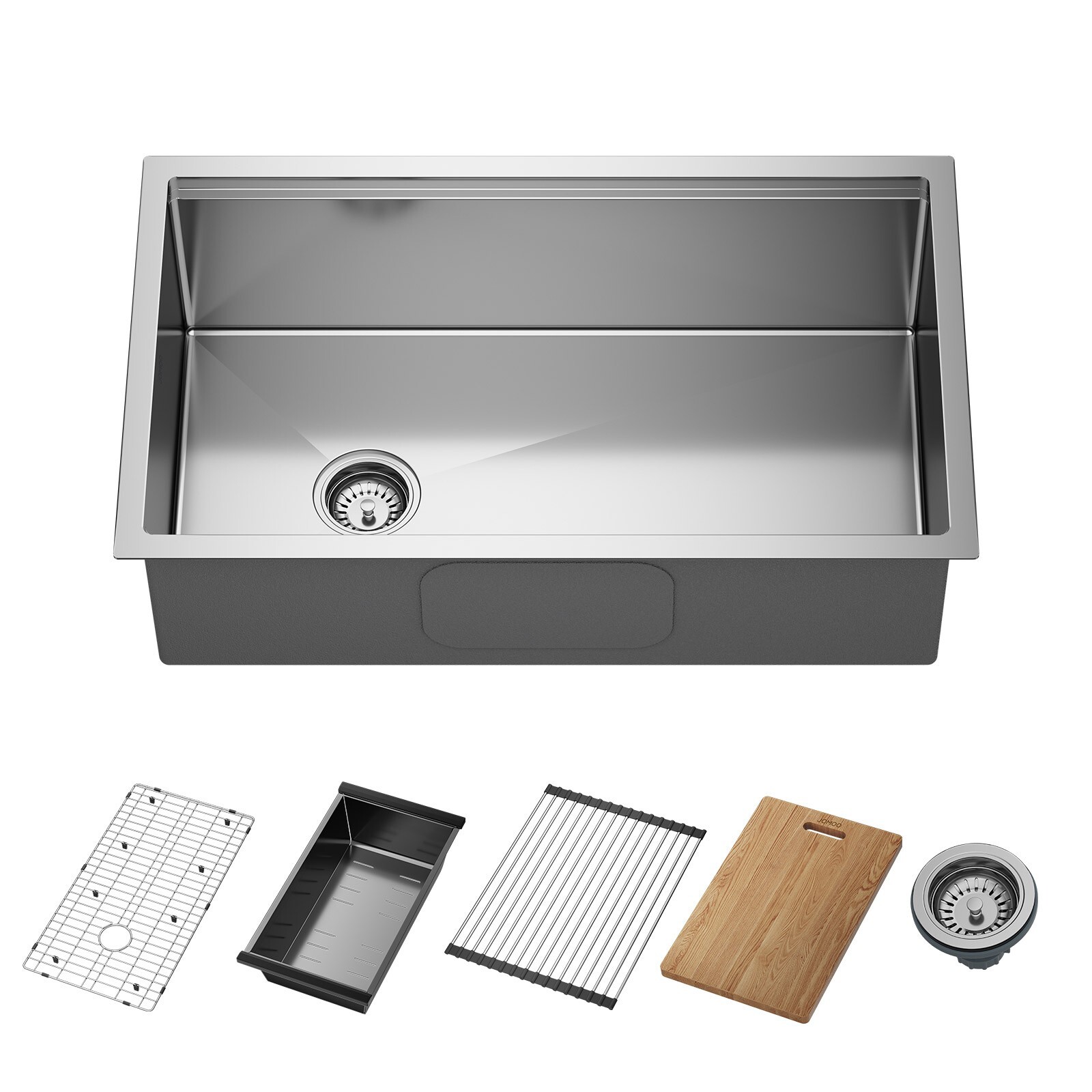 JOMOO 32" Nano Coated Kitchen Sink Stainless Steel Single Bowl Undermount