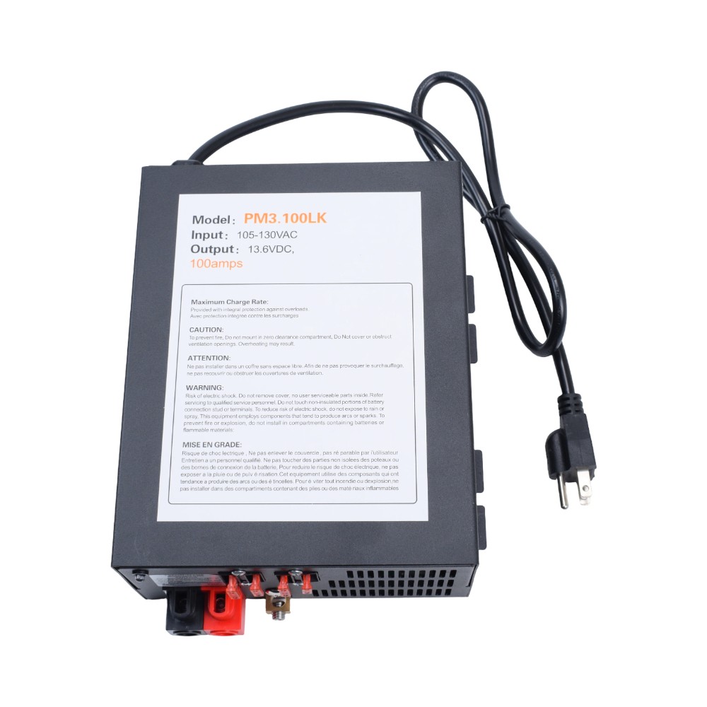 New 100 Amp Power Supply 13V-16V CB Ham Radio PM3-100LK Converter W/ LED light