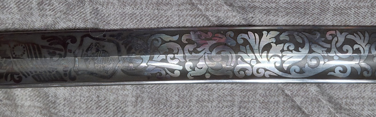 Hilborn Hamburger Solingen US Marines Officer Dress Sword Used