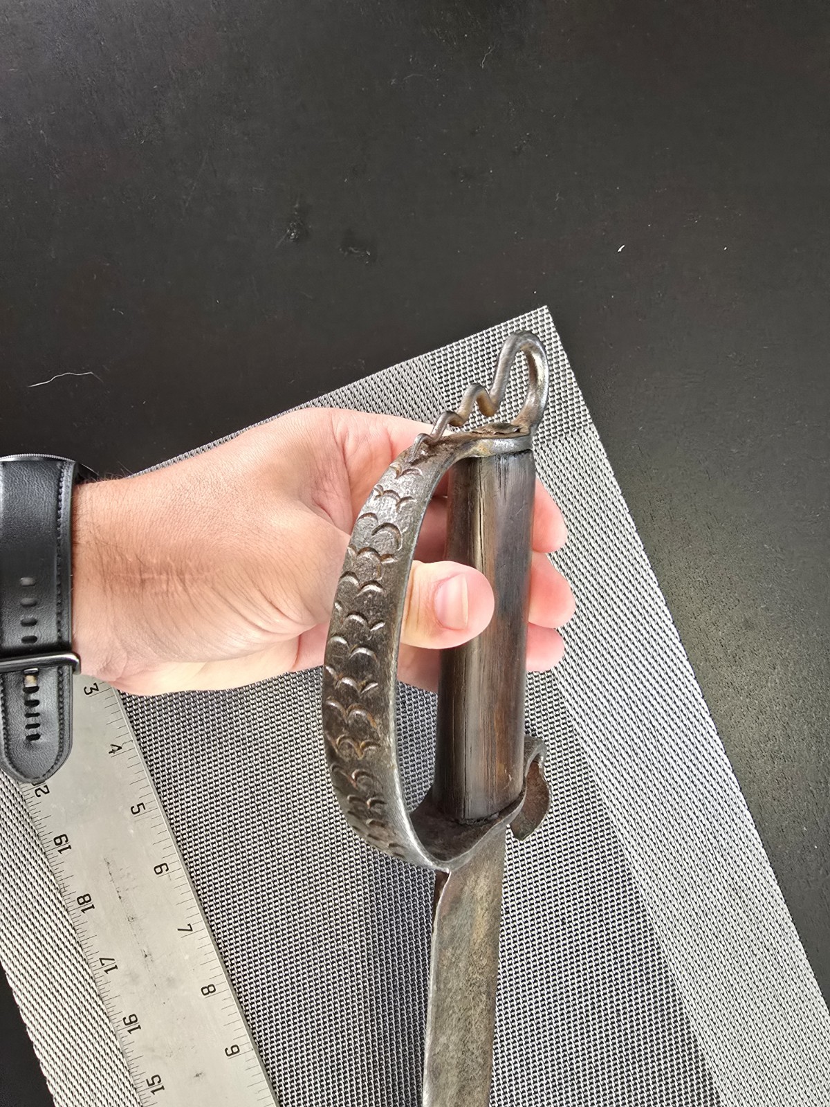 OLD ANTIQUE CONFEDERATE CIVIL WAR ERA SNAKE D GUARD BOWIE KNIFE FREE SHIPPING!!