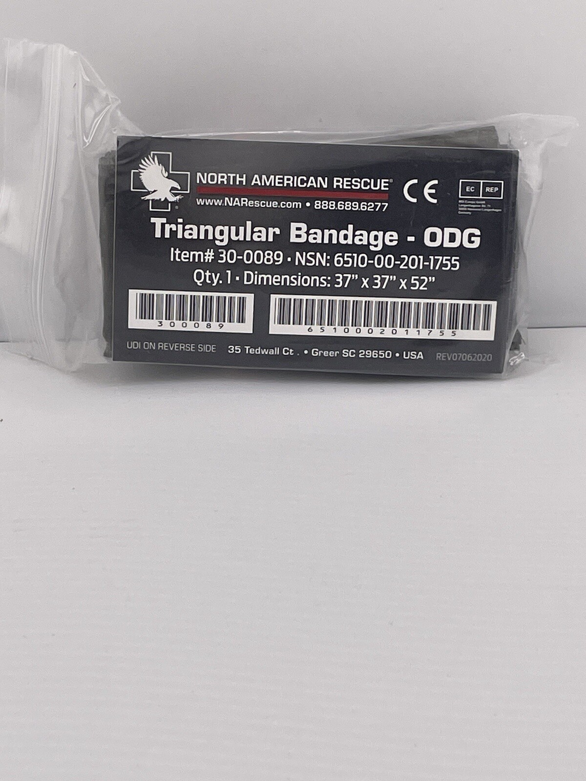 NAR USGI Military Cravat Triangular Muslin Medic Bandage 30-0089 4 Packages