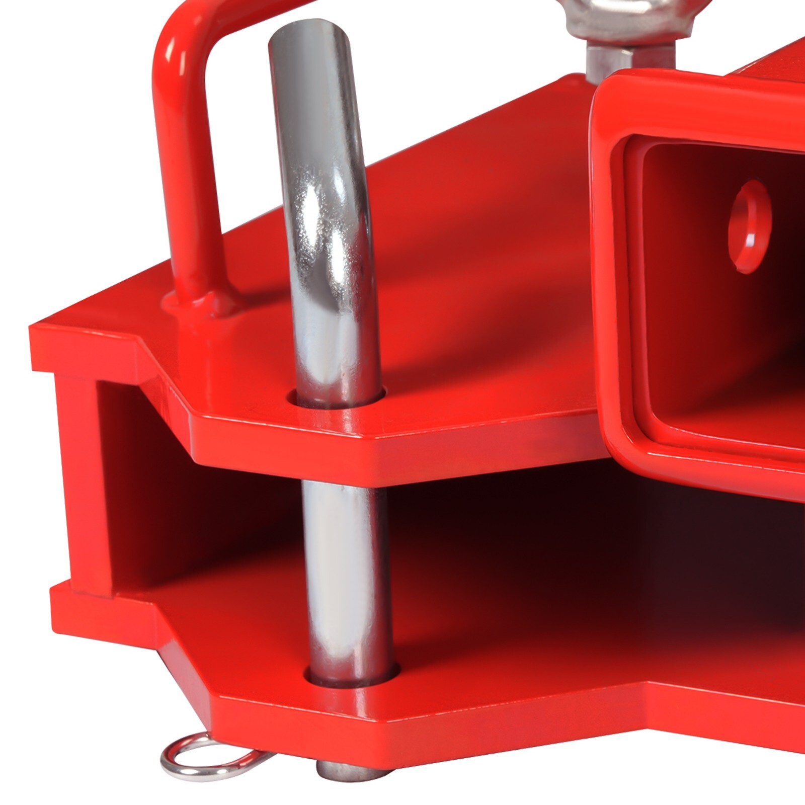 2'' Forklift Trailer Hitch Receiver Dual Pallet Forks Towing Adapter Attachment