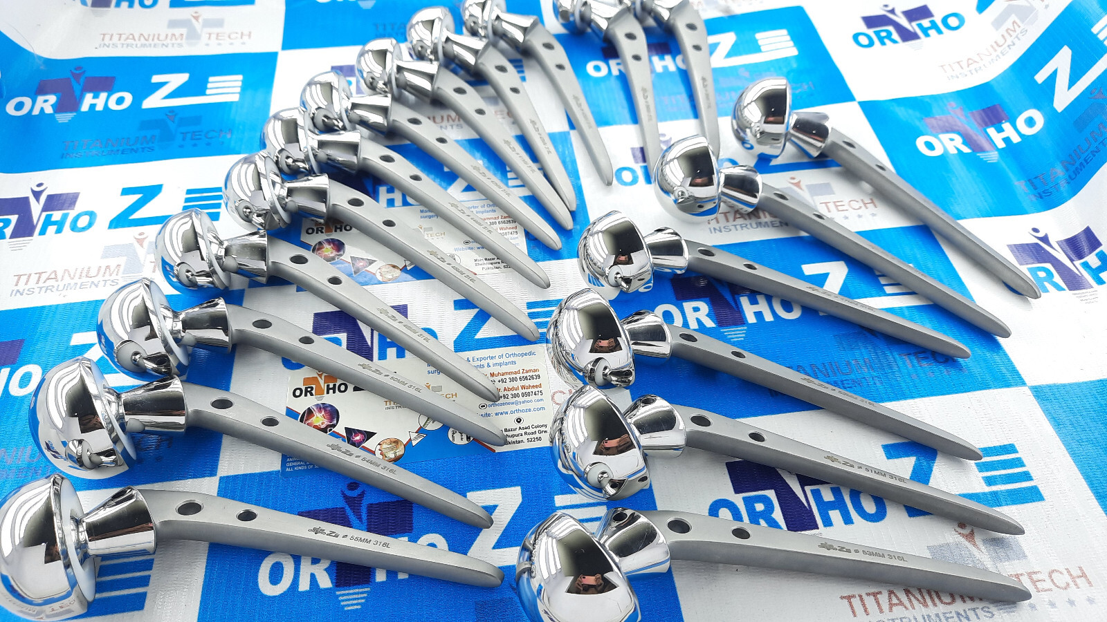 Hip Prosthesis Bipolar Orthopedic instruments (38mm to 55mm)