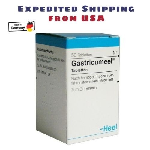 Heel Gastricumeel Homeopathic 50 tabs Heartburn Gastritis Indigestion  Ships US