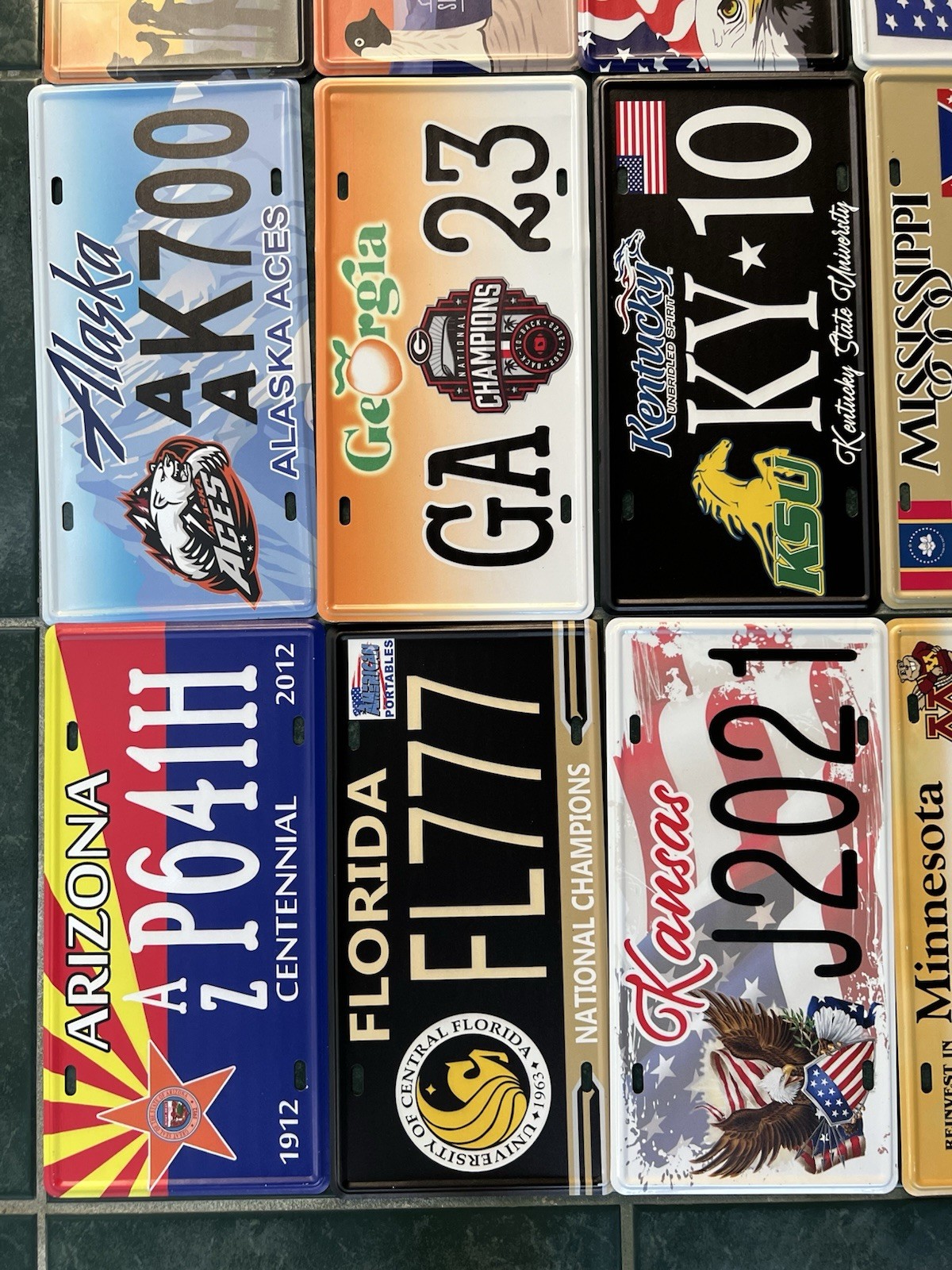 COMPLETE SET - ALL 50 STATES USA LICENSE PLATES LOT REPLICA FOR DECORATION ONLY!