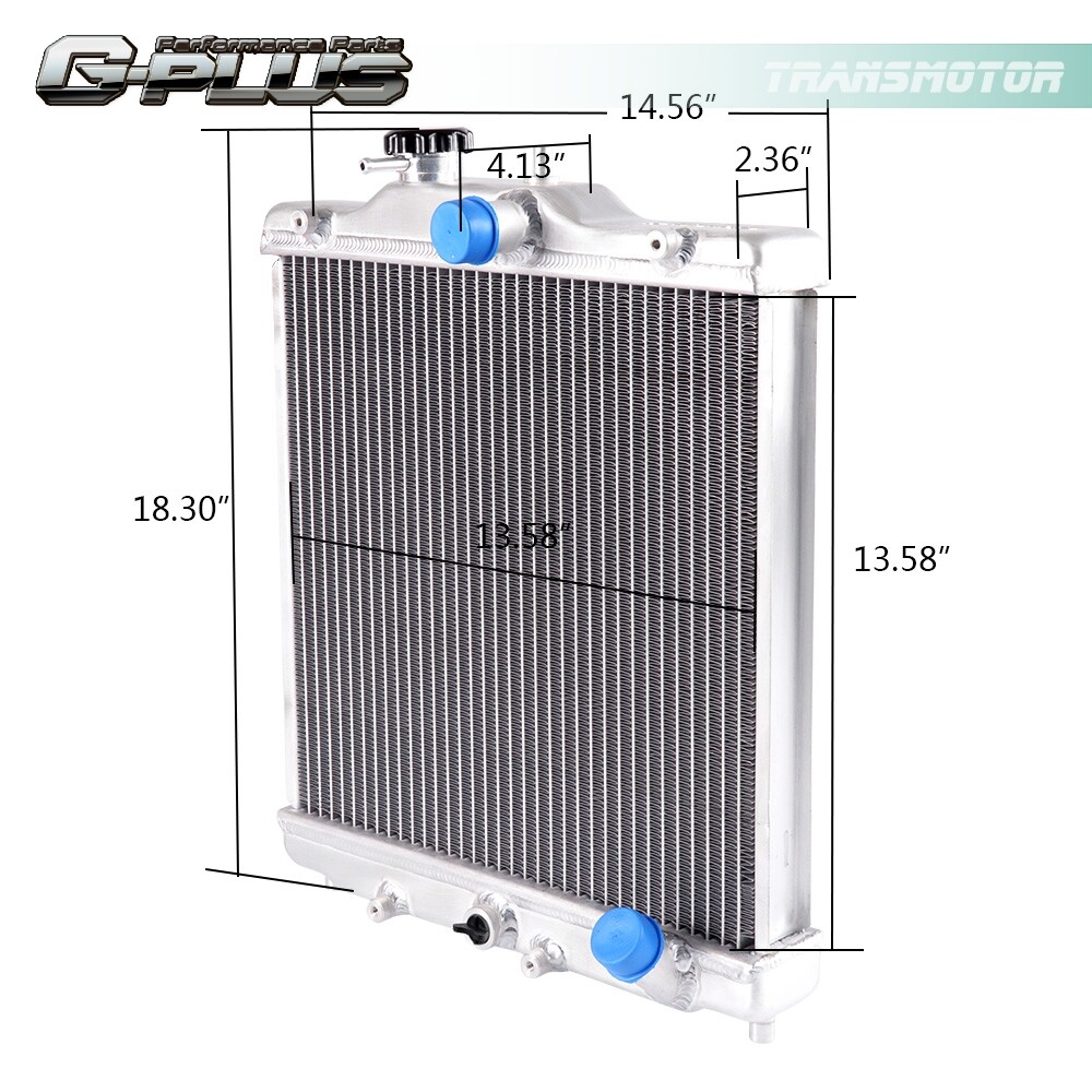 2-Row Aluminum Radiator SilverFit For 92-00 CIVIC EJ/EK/DEL SOL EG/INTEGRA DB DC
