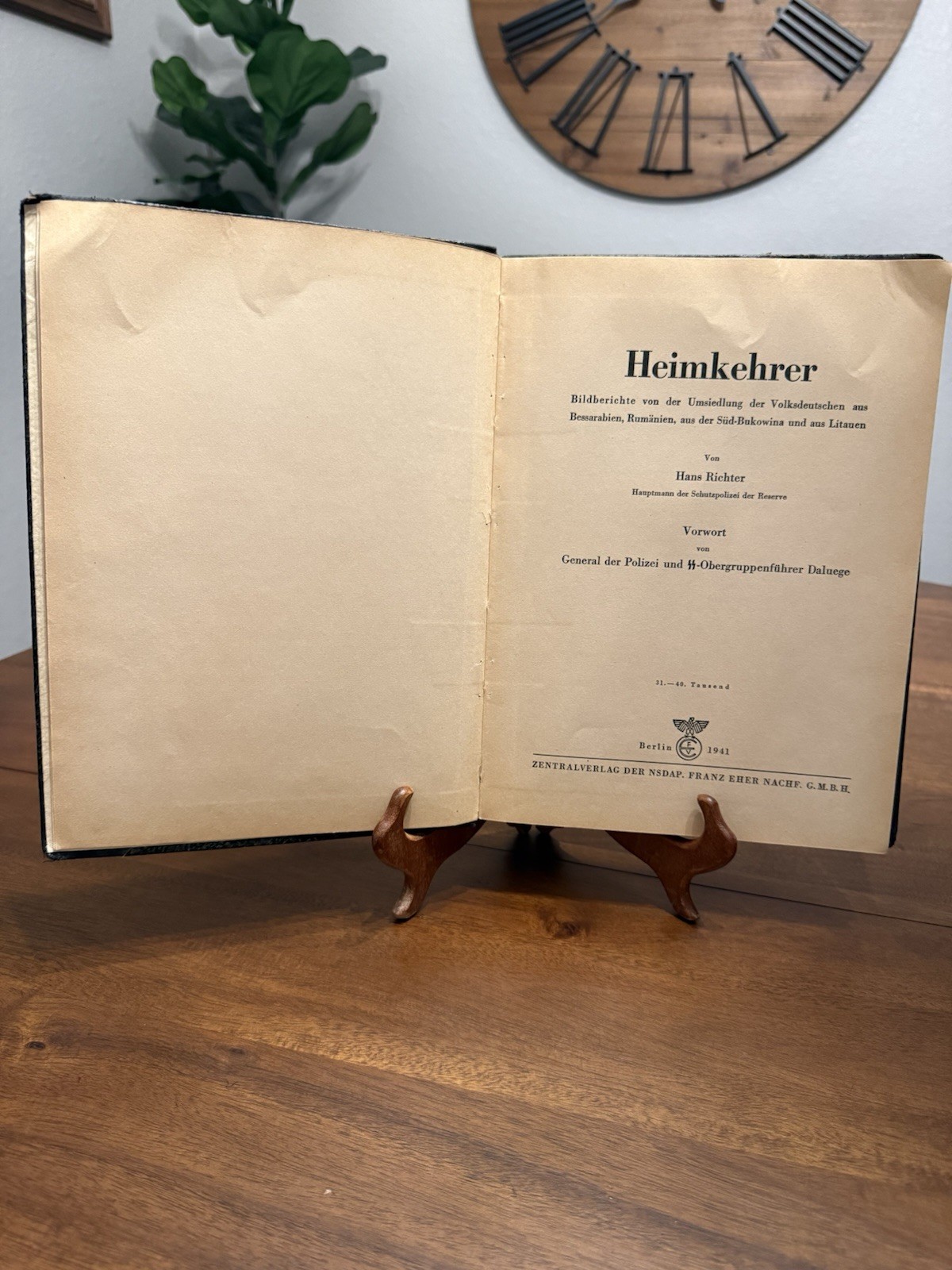 Original WW2 German Book - Heimkehrer, Hans Richter (1941)