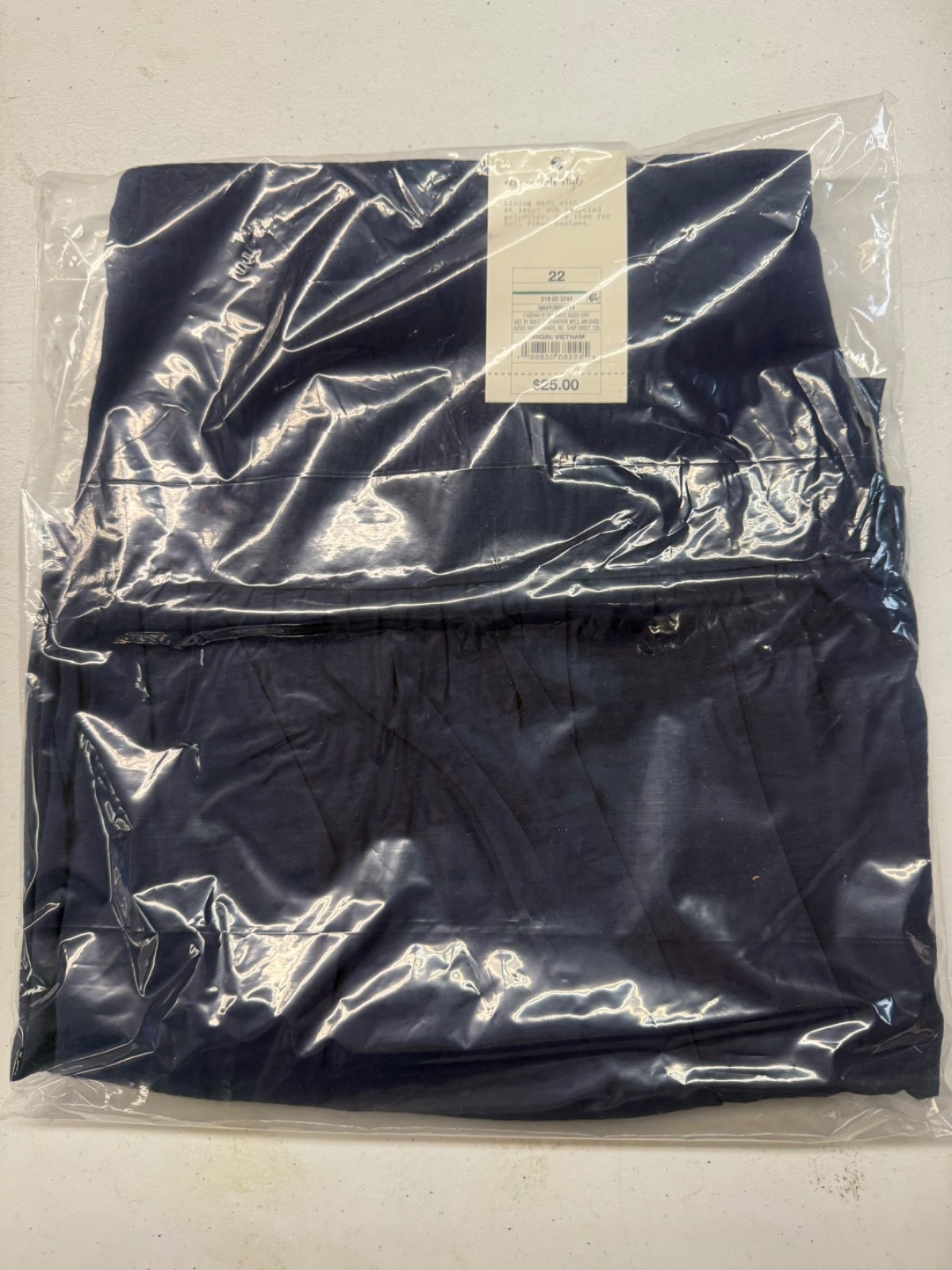 A New Day Womens Size 22 Navy Blue Bubble Skirt Casual Ruffled Mini Skirt