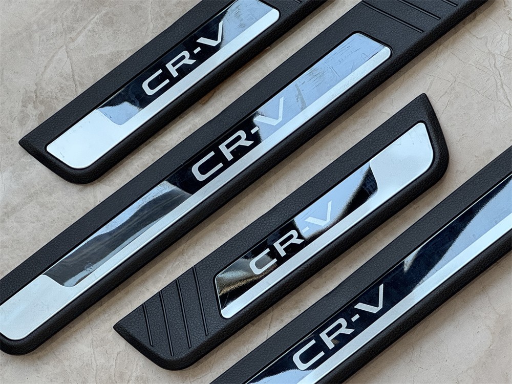 For Honda CR-V CRV Steel Accessories Protector Door Sill Scuff Plate Car Sticker