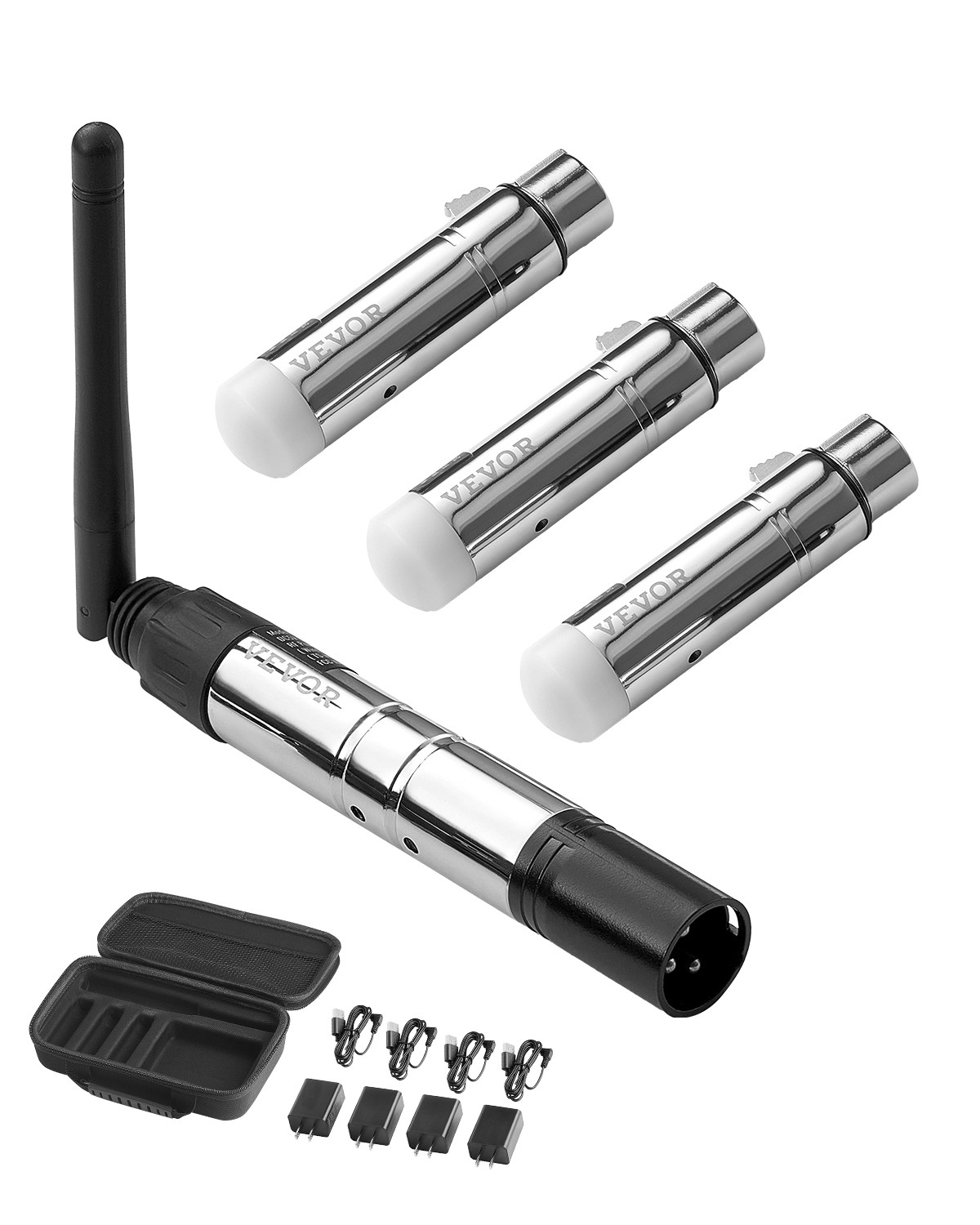 VEVOR DMX Wireless Receiver Transmitter Controller for LED Stage Light 4 PCs