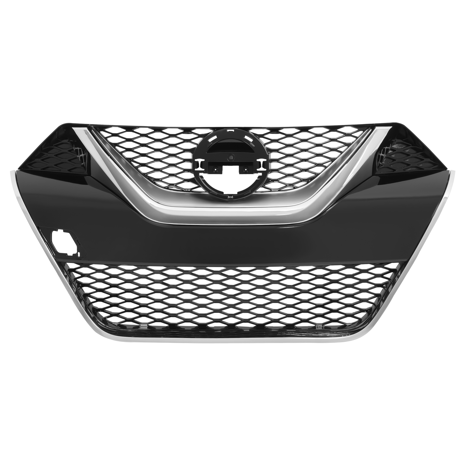 Fits Nissan Maxima 2016 2017 2018 Front Upper Bumper Grille Black & Chrome Trim