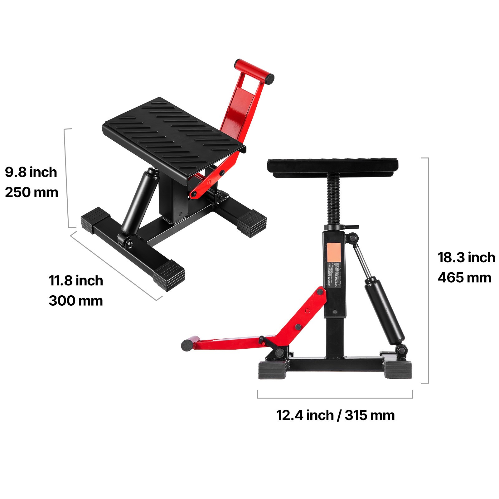 Dirt Bike Lift Stand 440 LBS Adjustable Hydraulic Lift Jack for Motorcycle Hoist