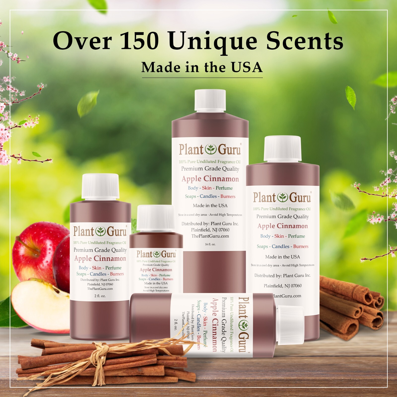 Apple Cinnamon Fragrance Oil For Candle, Soap Making, Diffuser and Burners