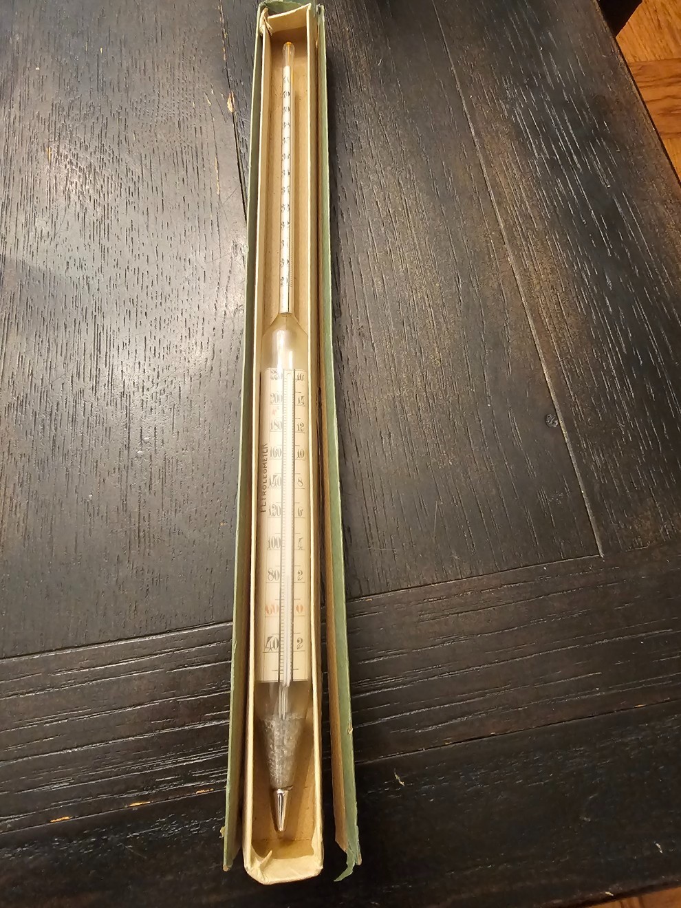 Hygrometer 15" Petroleum Refinery API Scale Mod 141.5 Temp 60F Nurburg BX1