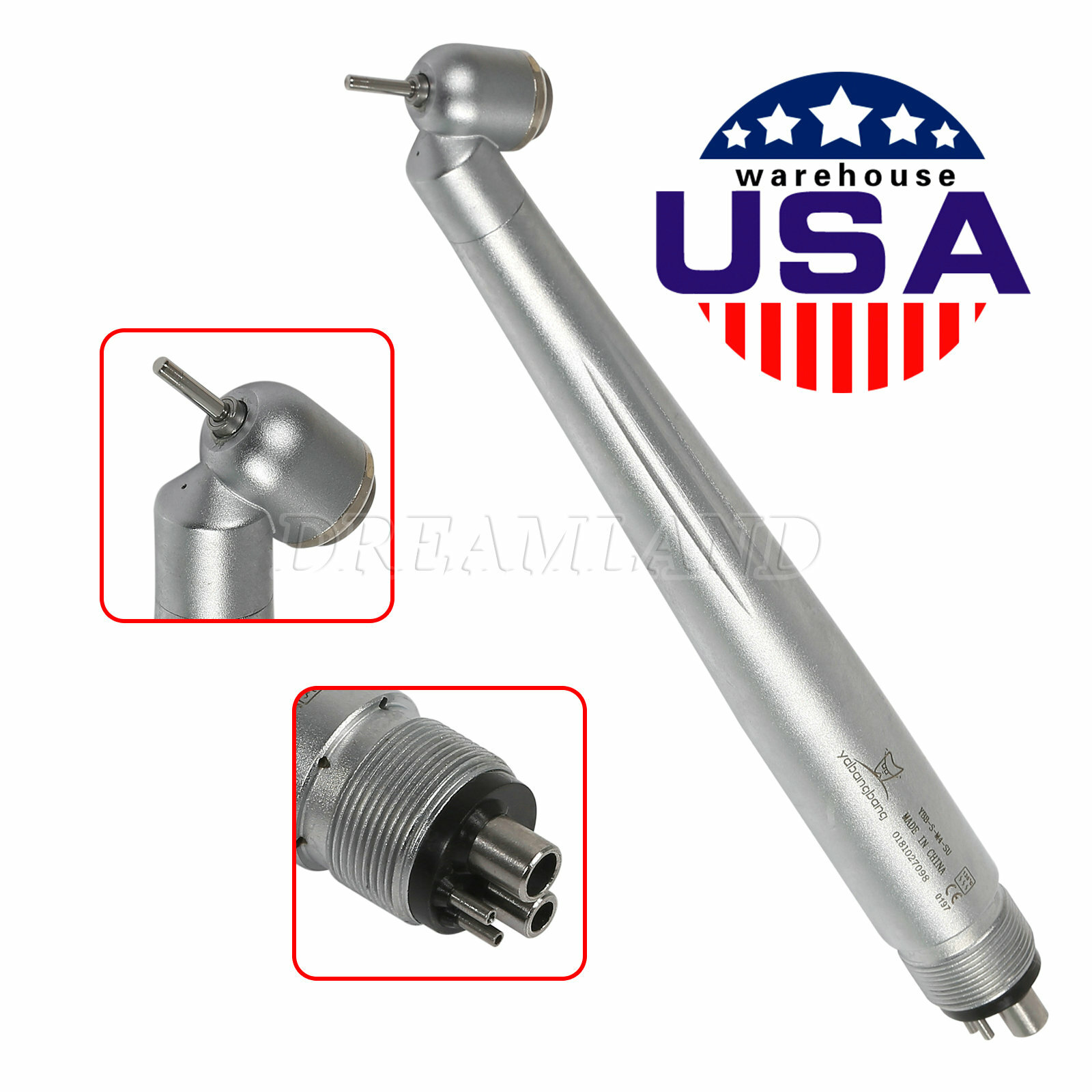 1-10 Yabang Dental 45 Degree Surgical High Speed Handpiece Push Button 4Hole