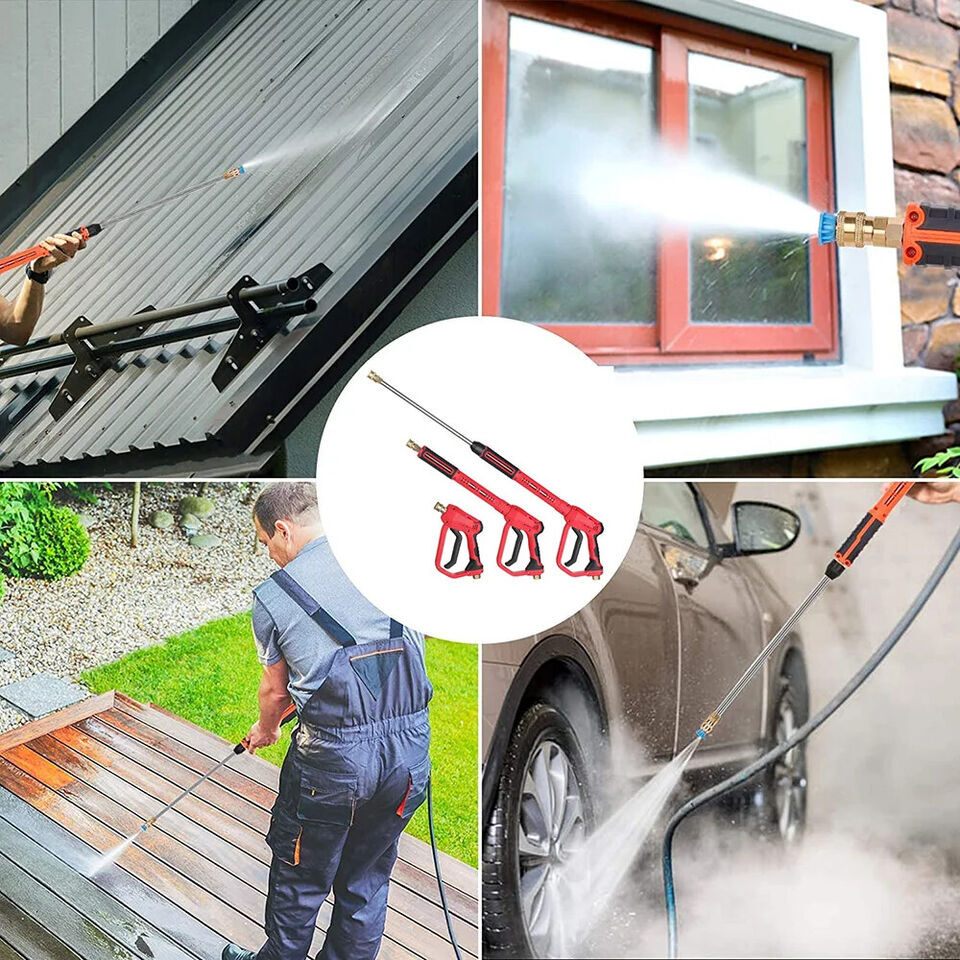 4000PSI High Pressure Car Power Washer Gun Spray Wand Lance Nozzle and Hose Kit