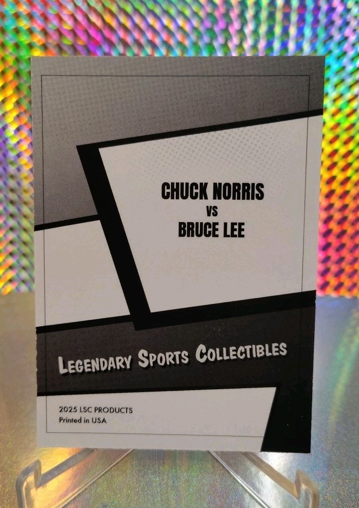 Custom Bruce Lee Chuck Norris Kaboom Fan Art Card