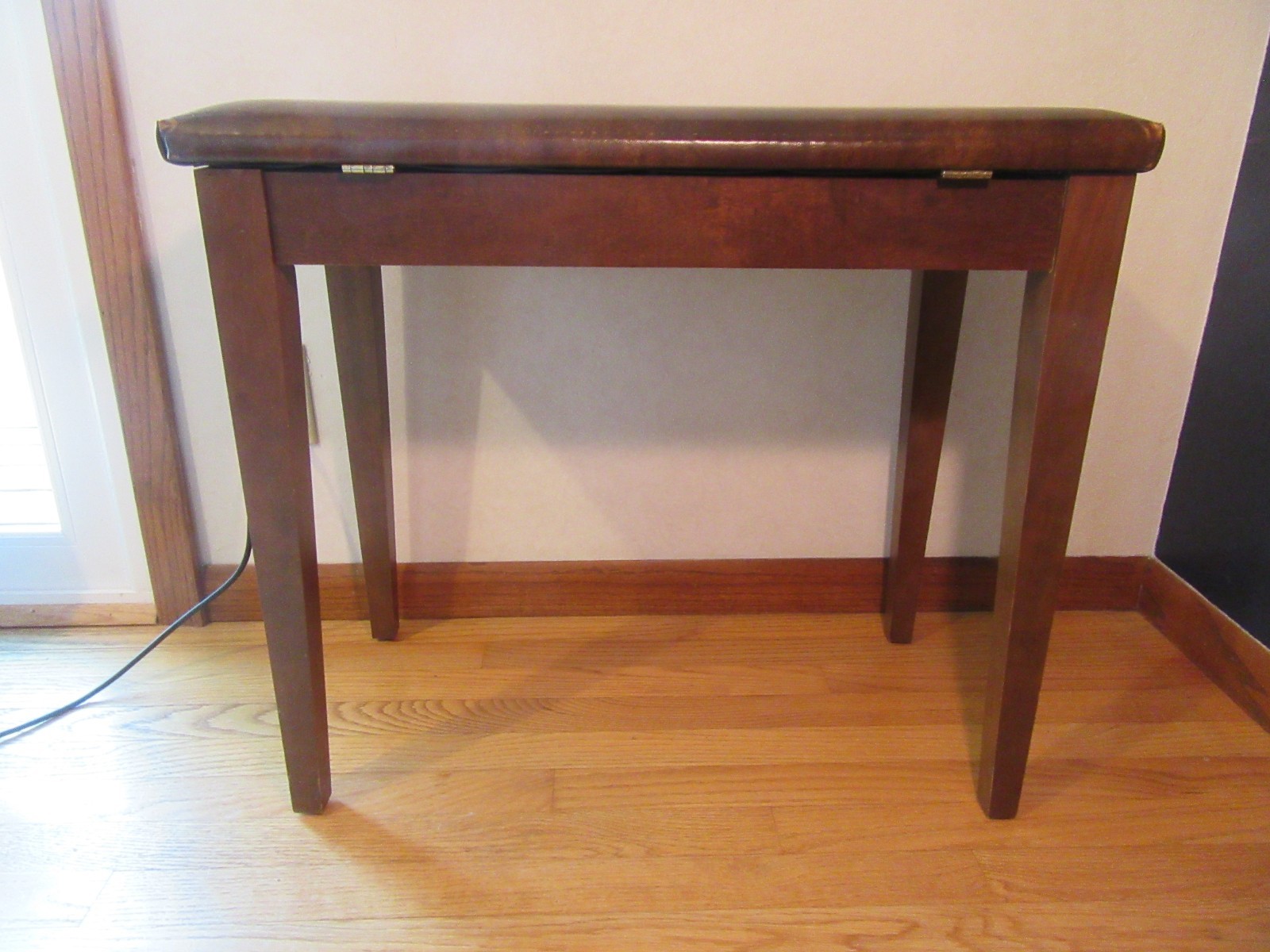 Vintage Kimball Organ Bench w Hinged Seat for Music Books, use for a Piano Seat