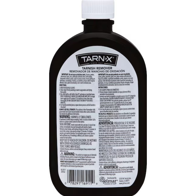 Tarnish Remover 12 Oz. Tarn-X Silver Gold Copper Clean & Polish Jewelry Cleaner