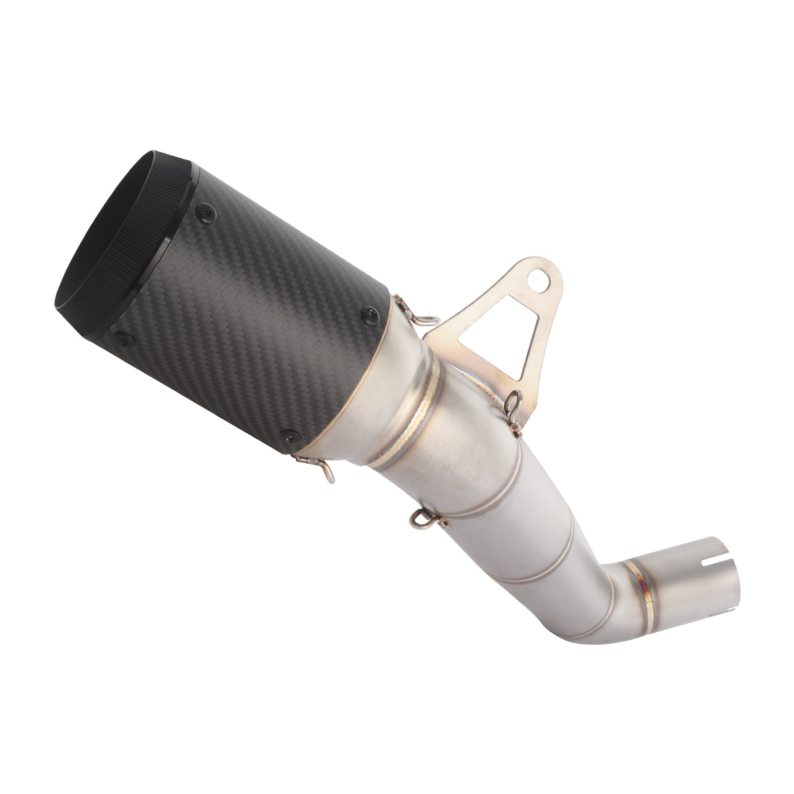 For Honda CBR1000RR 2008-2016 Exhaust Tips Muffler Mid Link Pipe System Carbon