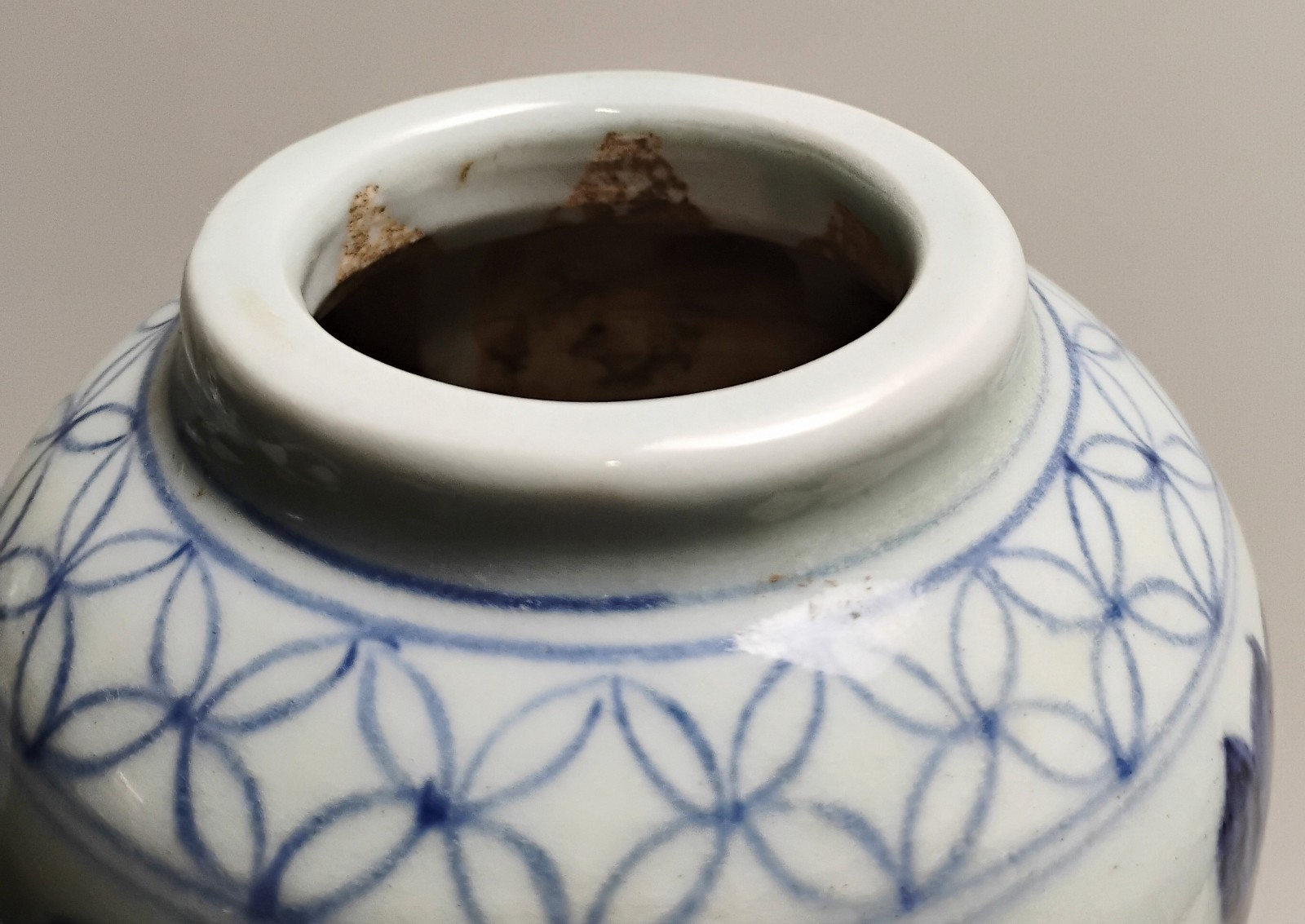 PAIR 20th Century Chinese Blue Copper Red & White Hand Painted Garlic Vase 20"