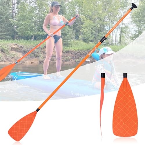 Paddle Board Paddle Effortless Adjustment & Transport Sup Paddle 3 210 Orange