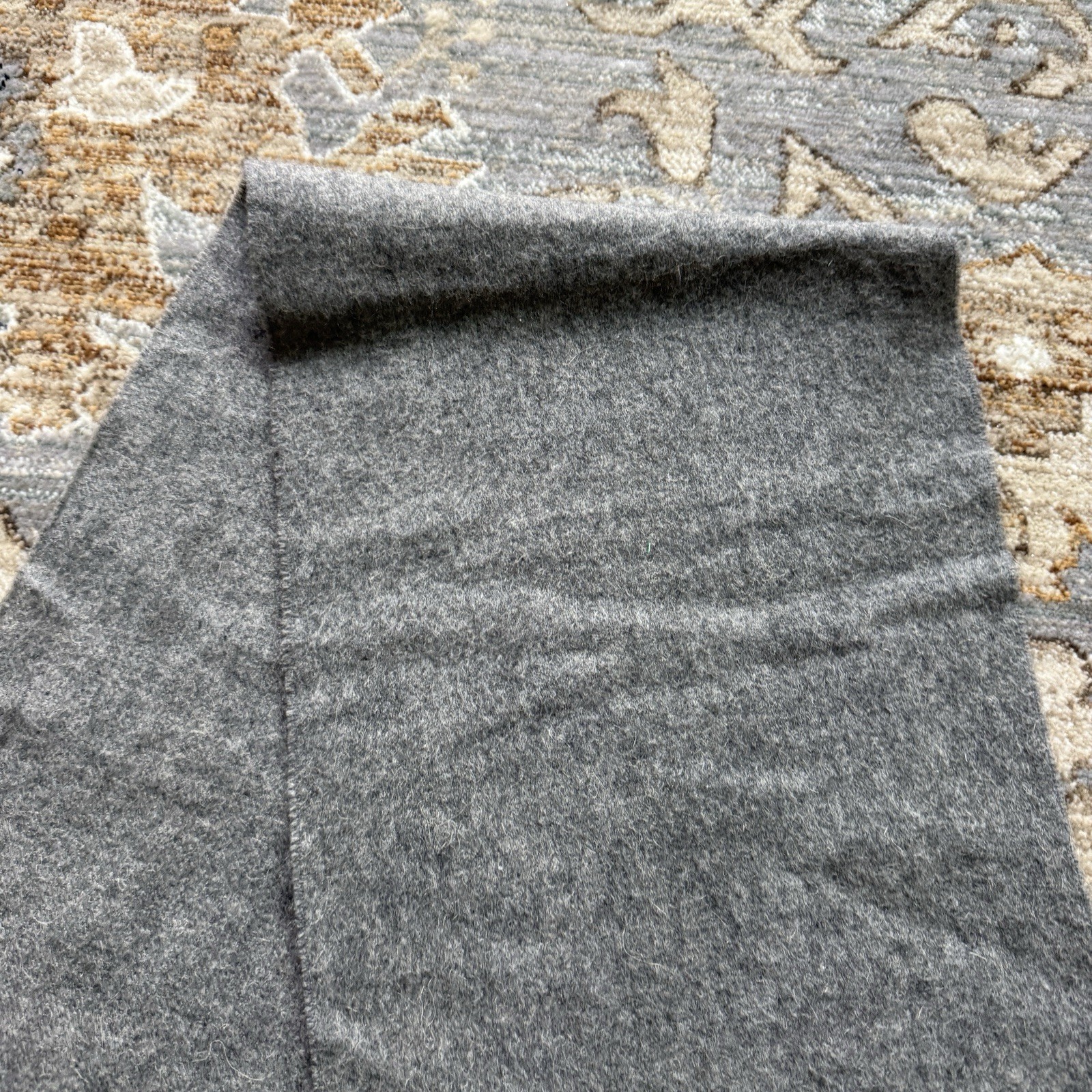 Vintage Lirard 100% Camel Hair Scarf Gray Made In Germany Minimal 50” Length 80s