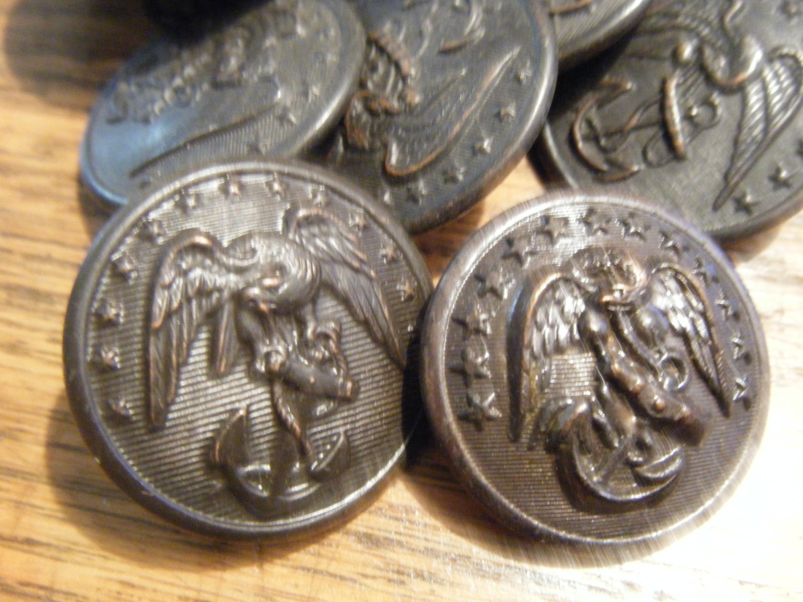 Marine Corps Buttons Lot Uniform Large buttons