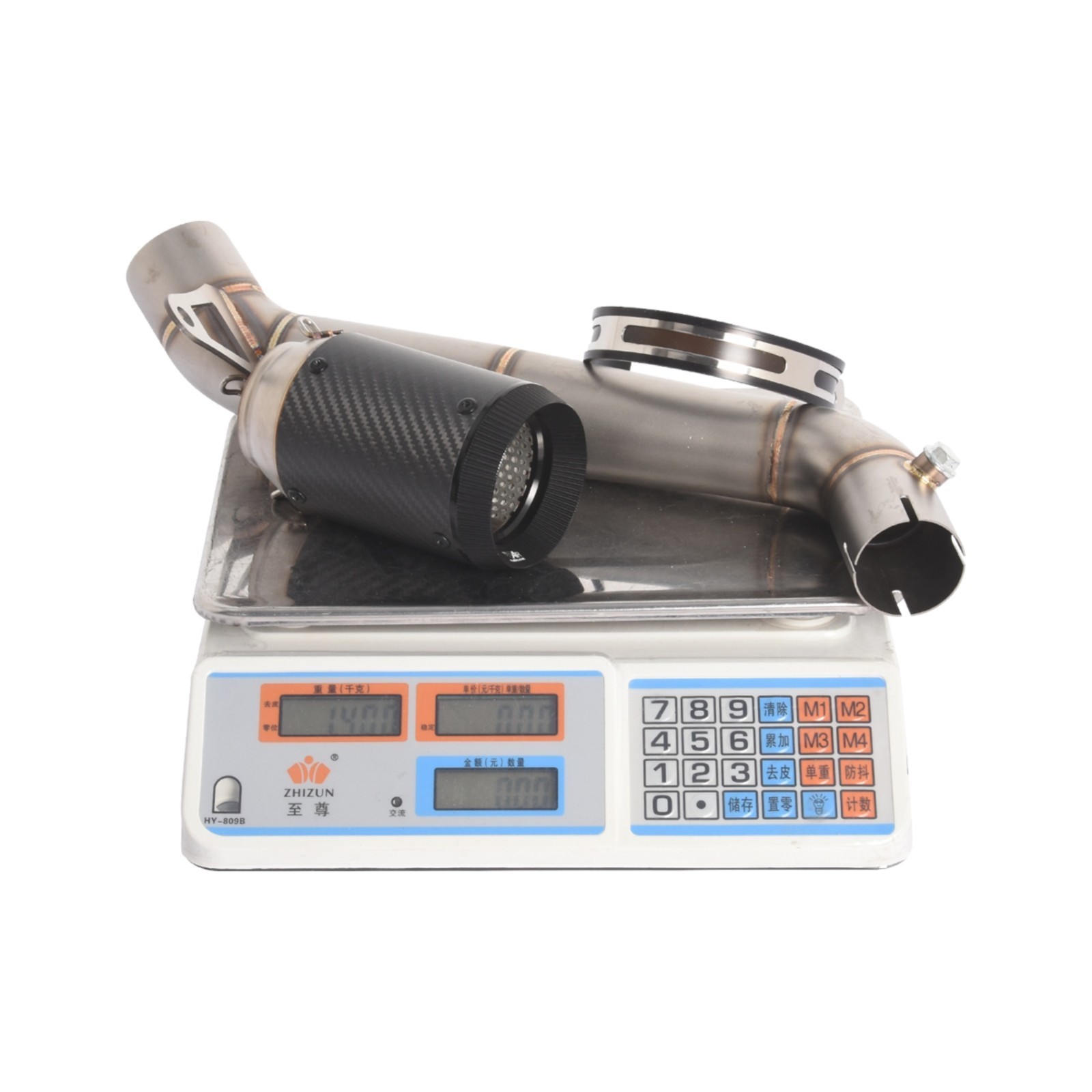 For Honda CBR1000RR 2008-2016 Exhaust Tips Muffler Mid Link Pipe System Carbon