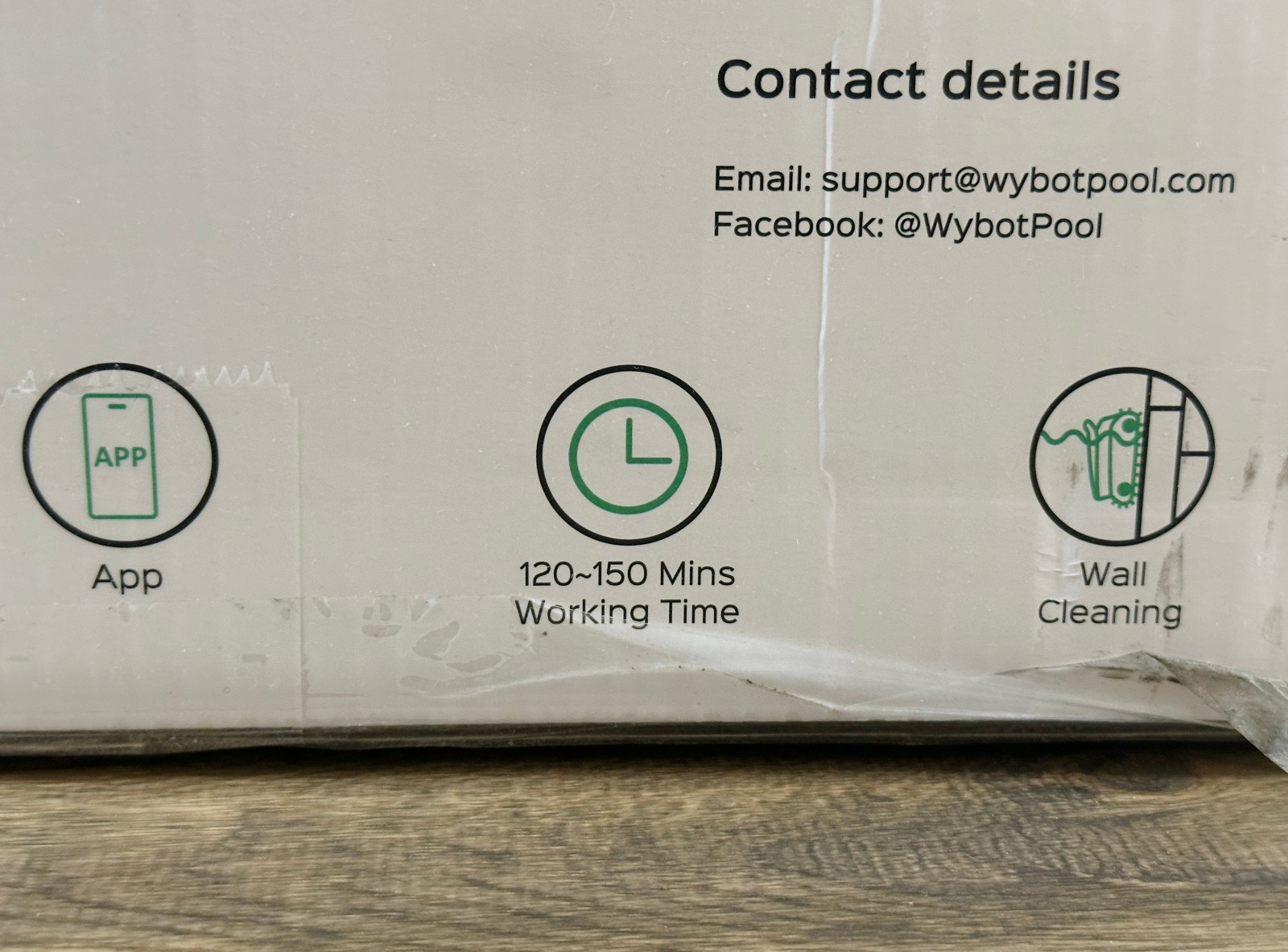 WYBOT C1 Robotic Pool Vacuum for Inground Pools *OPEN BOX - NEW* 150 min Runtime