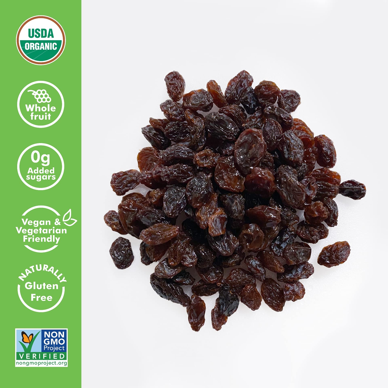 Sun-Maid | Organic Califorina Raisins | 32 Ounce Resealable Bag (Pack Of 2) - 64