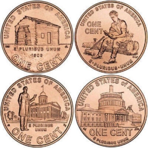 Complete Set Lincoln Bicentennial 2009 Cent Penny P & D From Mint Rolls 8 Coins