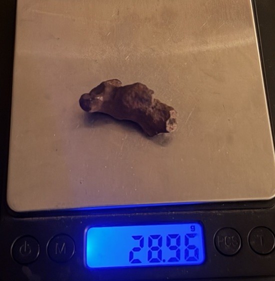 Mundrabilla Iron meteorite, Australia,Iron Meteorite, Astronomy Gift, 28.96g