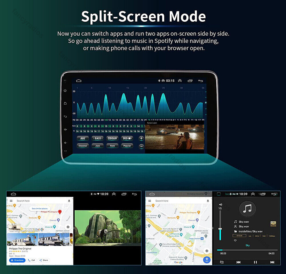 Android 15.0 For Toyota RAV4 2007-2011 Car Radio Stereo GPS Navi WIFI Bluetooth