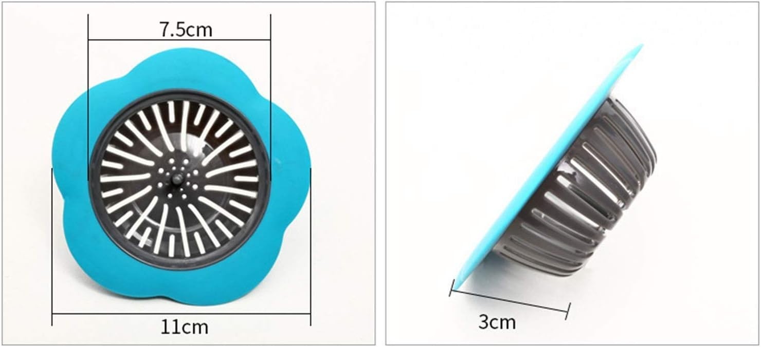 2-Pack Plastic Sink Strainer Kitchen Bathroom