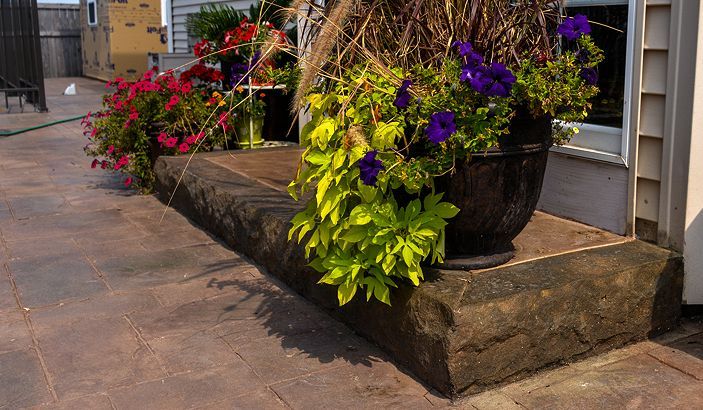 Step Insert for Concrete Steps, Porches, Risers - 8" (Split Limestone) Walttools